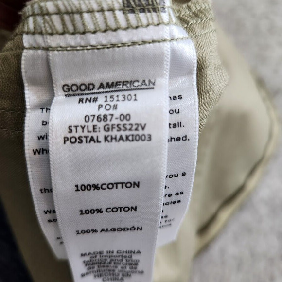 Good American Flight Suit Romper Women's Size 1 Postal Khaki New With Tags - Picture 15 of 16